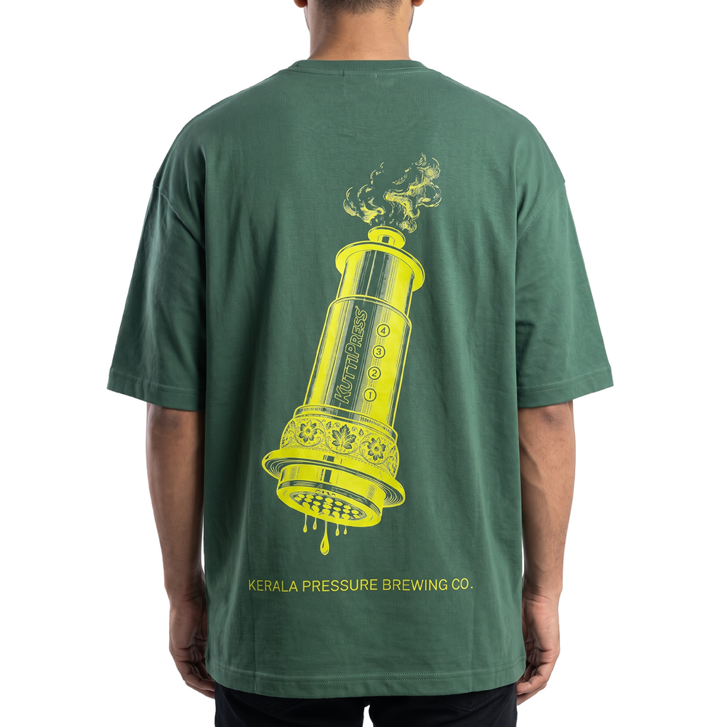 KuttiPress Tee — AeroPress Edition (Deep Forest Green)