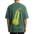 KuttiPress Tee AeroPress Edition in deep forest green – front view