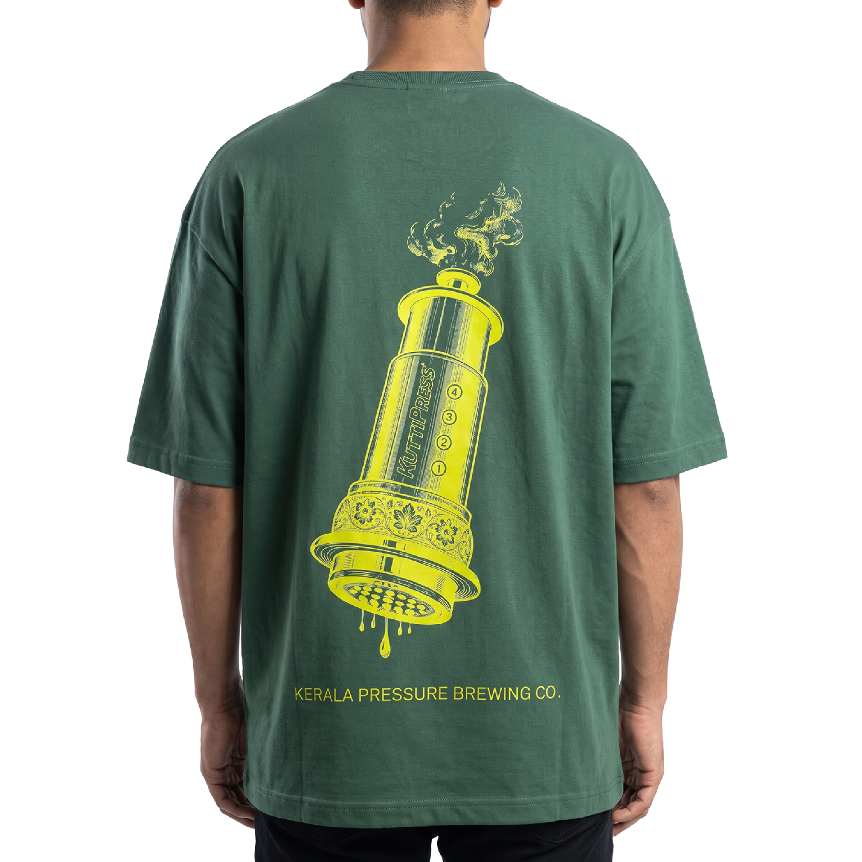 KuttiPress Tee — AeroPress Edition (Deep Forest Green)